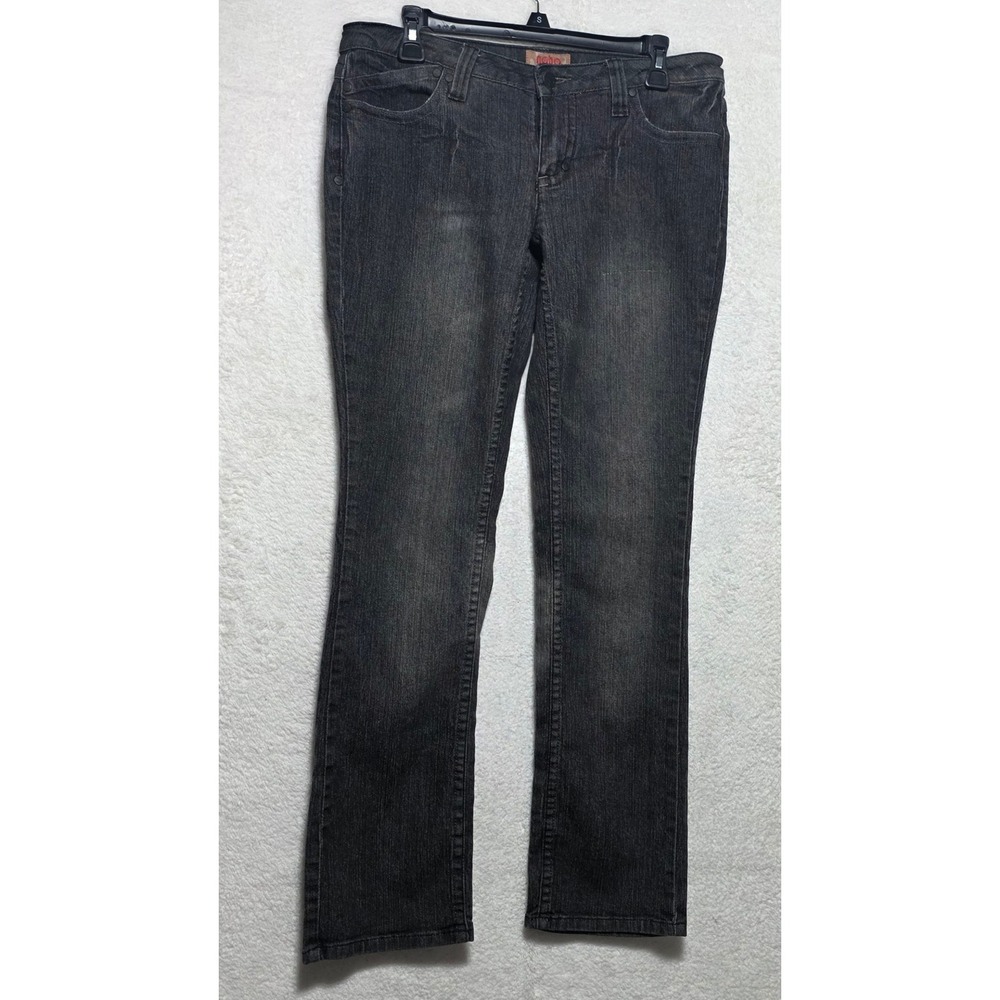 No Boundaries Vintage Black Studded Straight Leg Jeans Juniors 11 Y2K Grunge